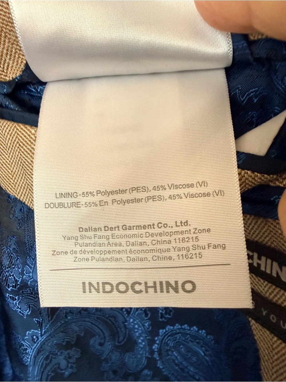 Indochino Newbury 58 Blazer NWT Wool Linen Blend‎ ~46R